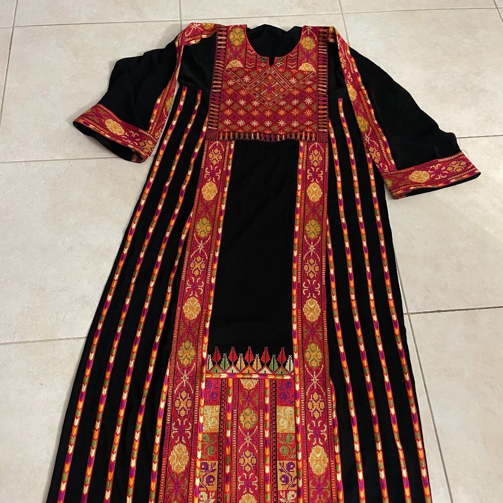 Kaftan Abaya Palestinian Dress Thobe L